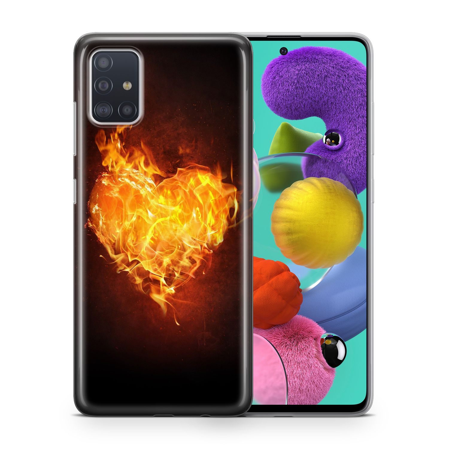 KÖNIG DESIGN Schutzhülle, Backcover, Samsung, (2017), Mehrfarbig Galaxy A5