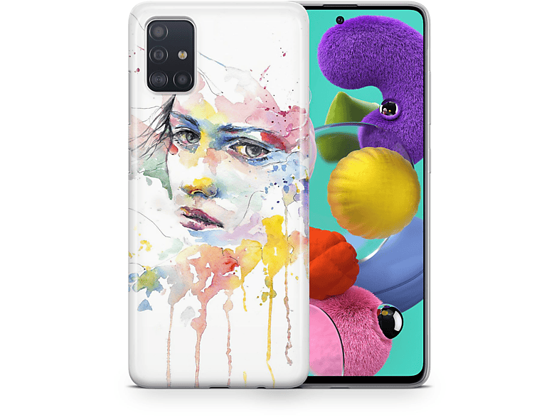 KÖNIG DESIGN Schutzhülle, Backcover, Samsung, Galaxy A3 (2017), Mehrfarbig
