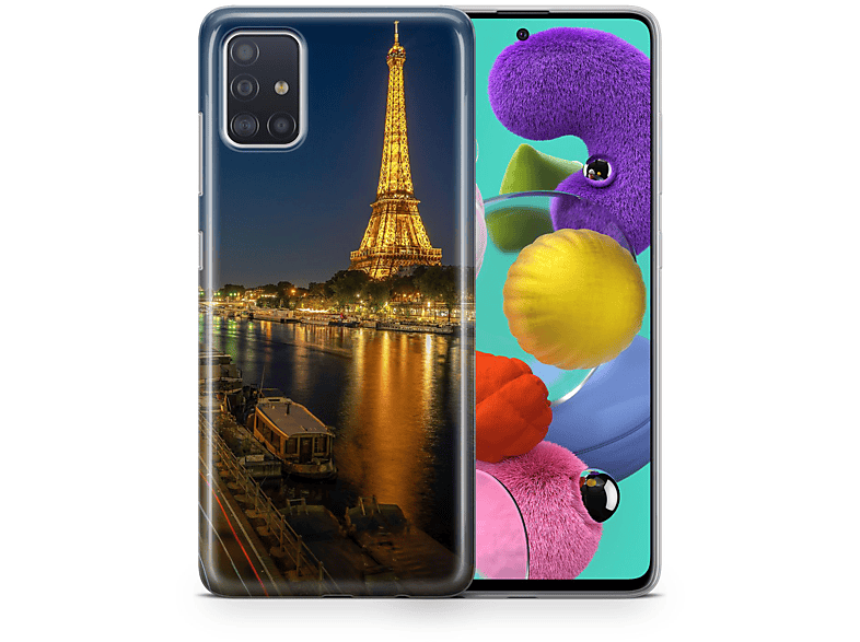 KÖNIG DESIGN Schutzhülle, Backcover, Samsung, Galaxy A42 5G, Mehrfarbig