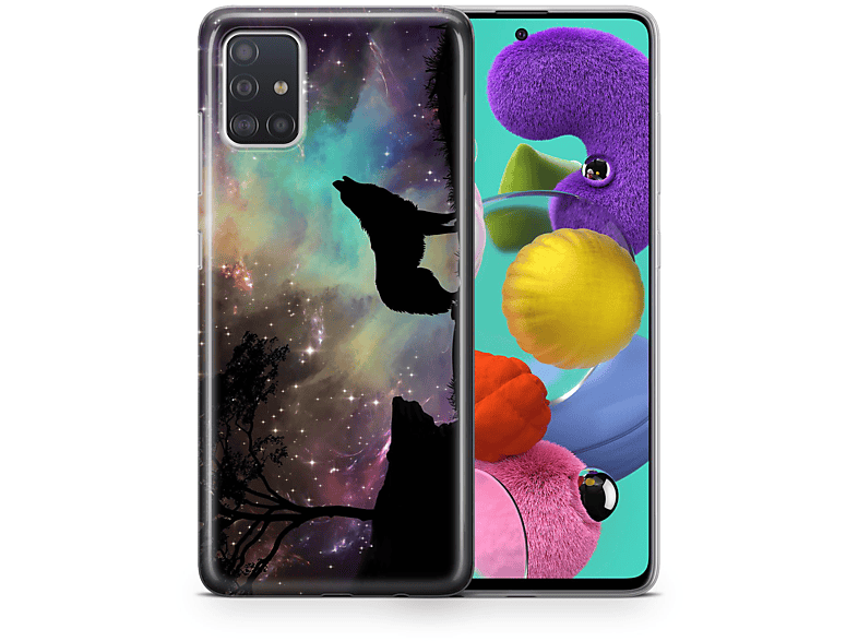 KÖNIG DESIGN Schutzhülle, Backcover, Samsung, Galaxy A31, Mehrfarbig