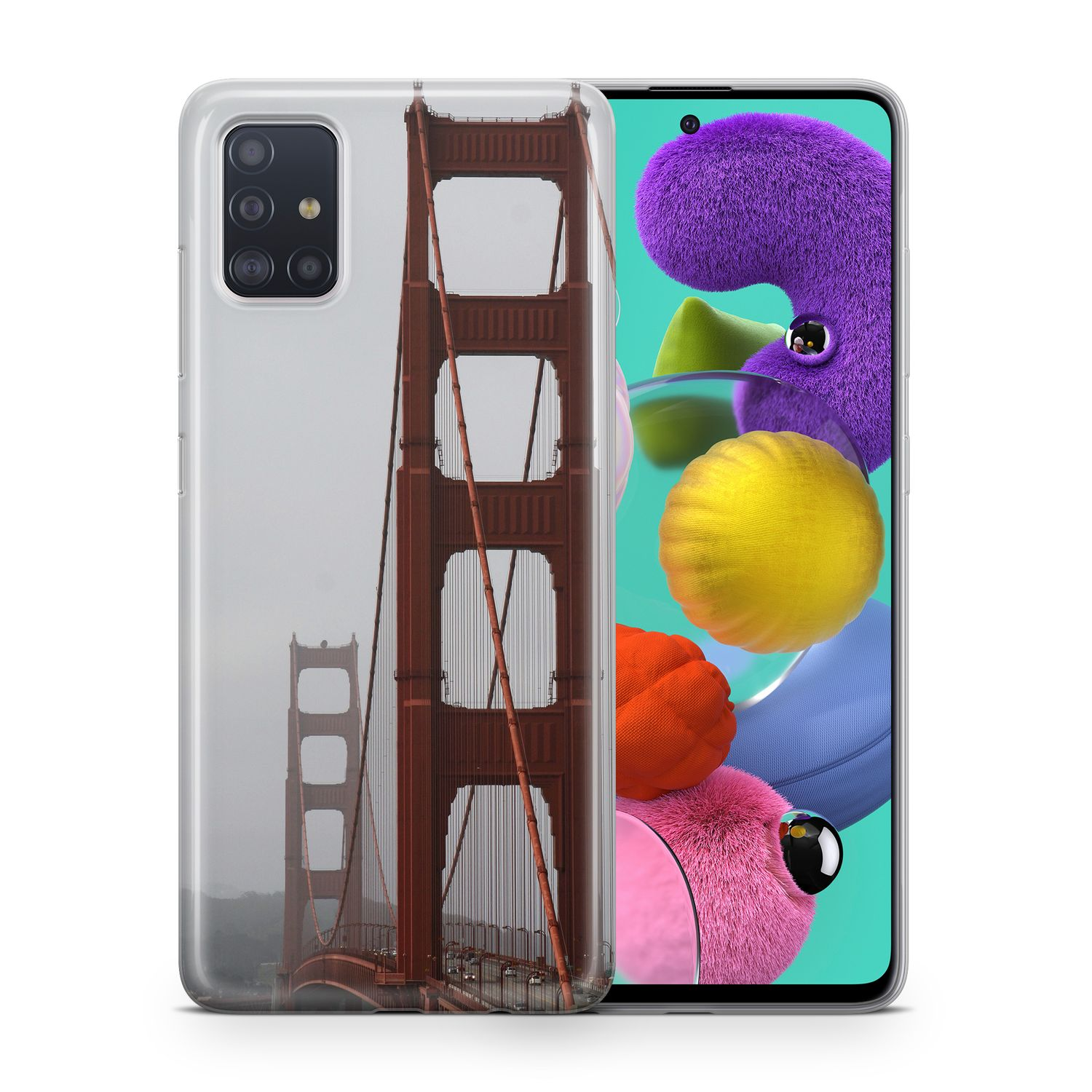 KÖNIG DESIGN Schutzhülle, Mehrfarbig Backcover, A71, Galaxy Samsung