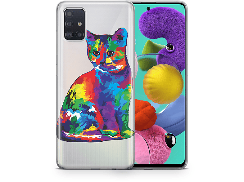 KÖNIG DESIGN Schutzhülle, Backcover, Samsung, Galaxy A31, Mehrfarbig