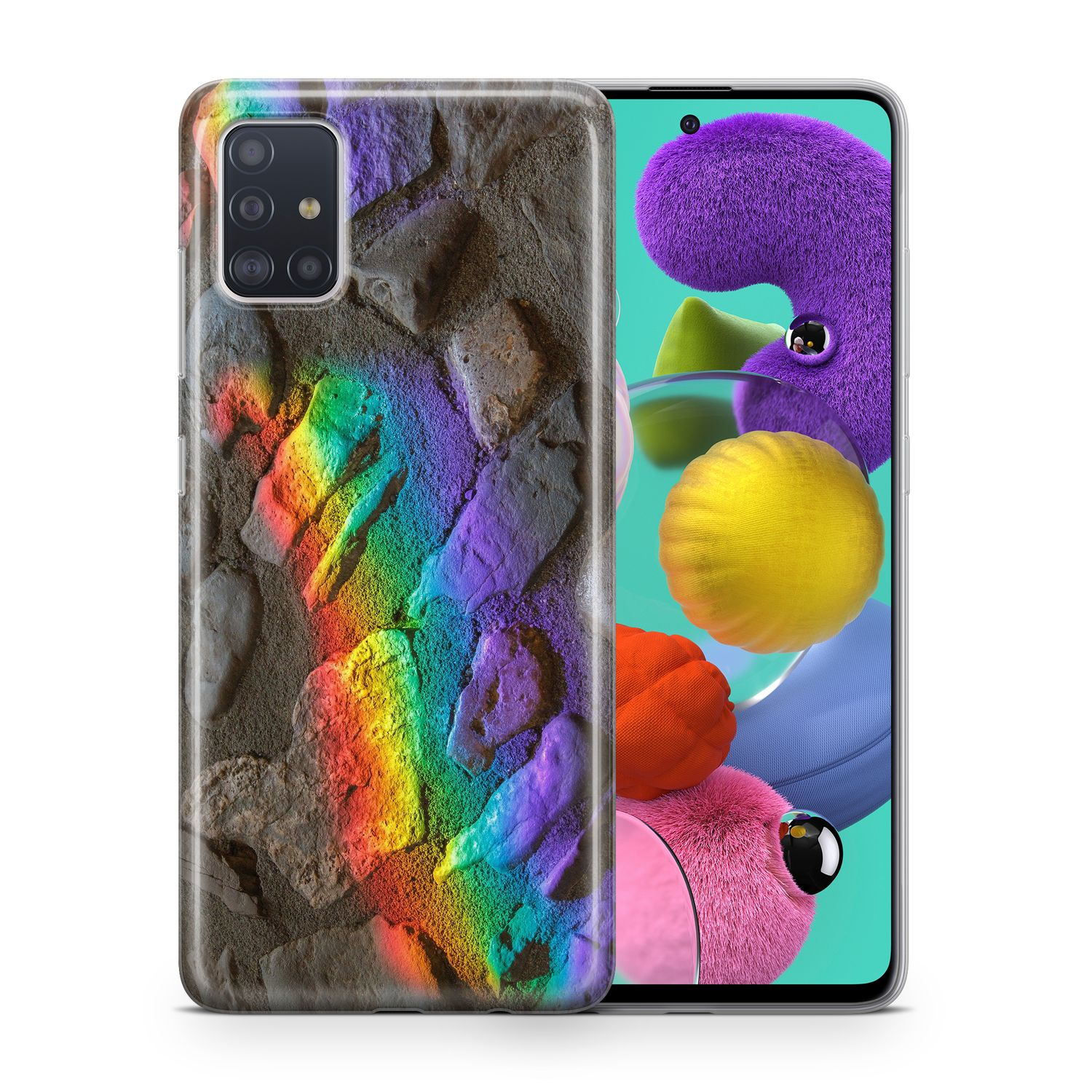 Mehrfarbig Backcover, Schutzhülle, Samsung, KÖNIG A81, Galaxy DESIGN