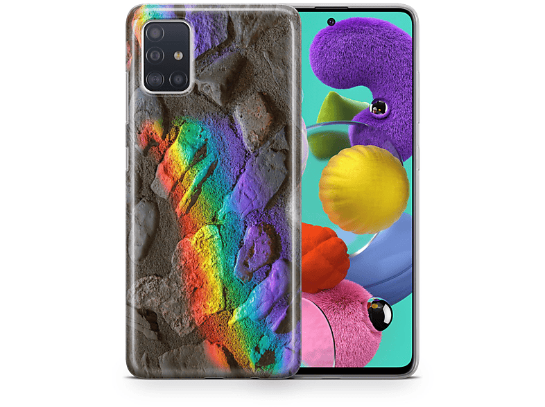 KÖNIG DESIGN Schutzhülle, Backcover, Huawei, P20 Lite 2019, Mehrfarbig