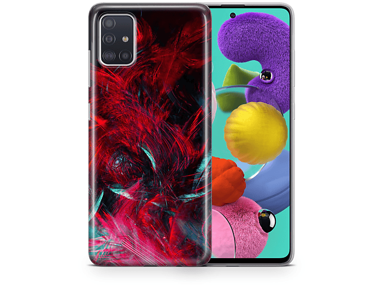 KÖNIG DESIGN Schutzhülle, Backcover, Huawei, Mate 30 Lite, Rot