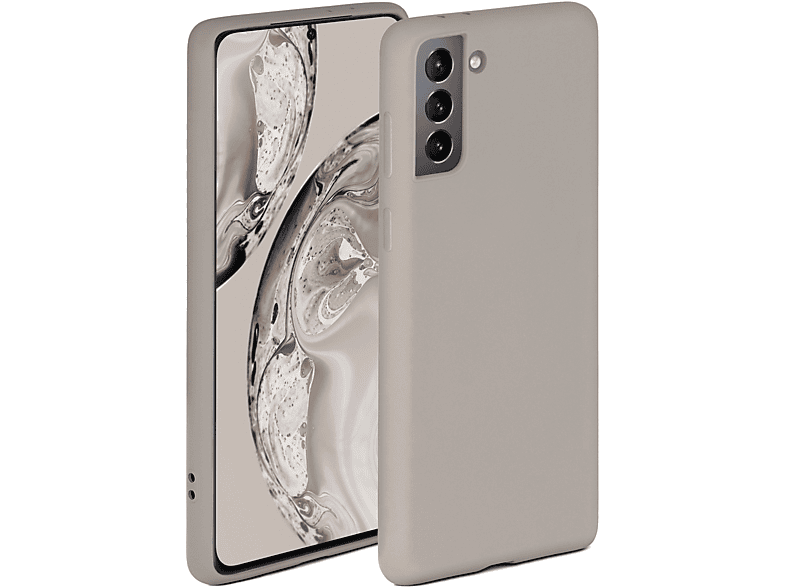 [Super niedriger Preis erzielt] ONEFLOW Soft Taupe Backcover, Case, S21, Samsung, Galaxy