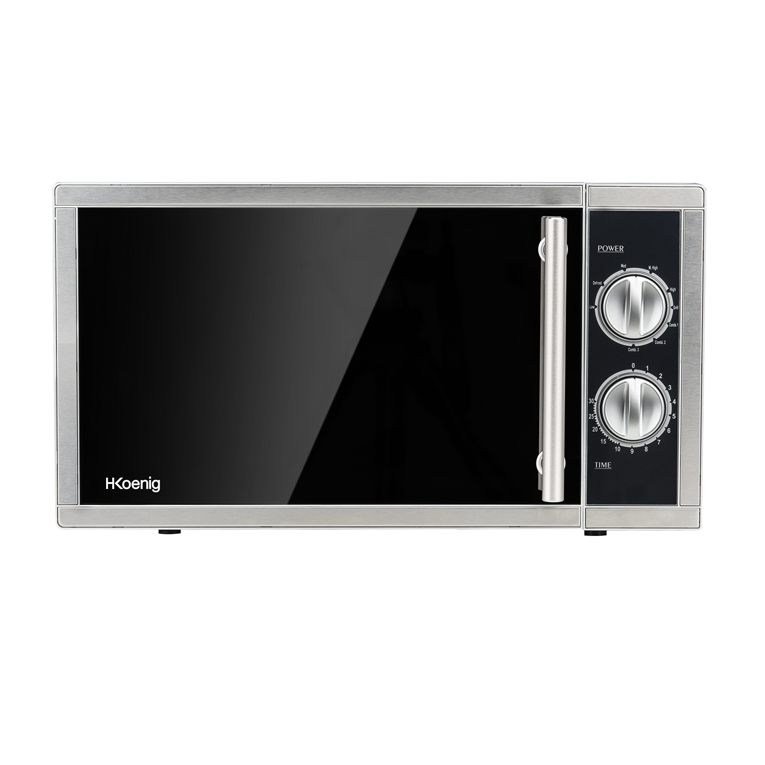 Microondas con grill - VIO7 H.KOENIG, 1000 W, Negro