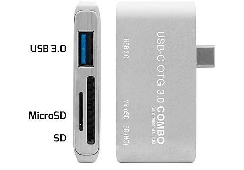 Accesorios PC  - ADAPTADOR USB-C A USB 3.0 + MICROSD + SD UNOTEC, 40