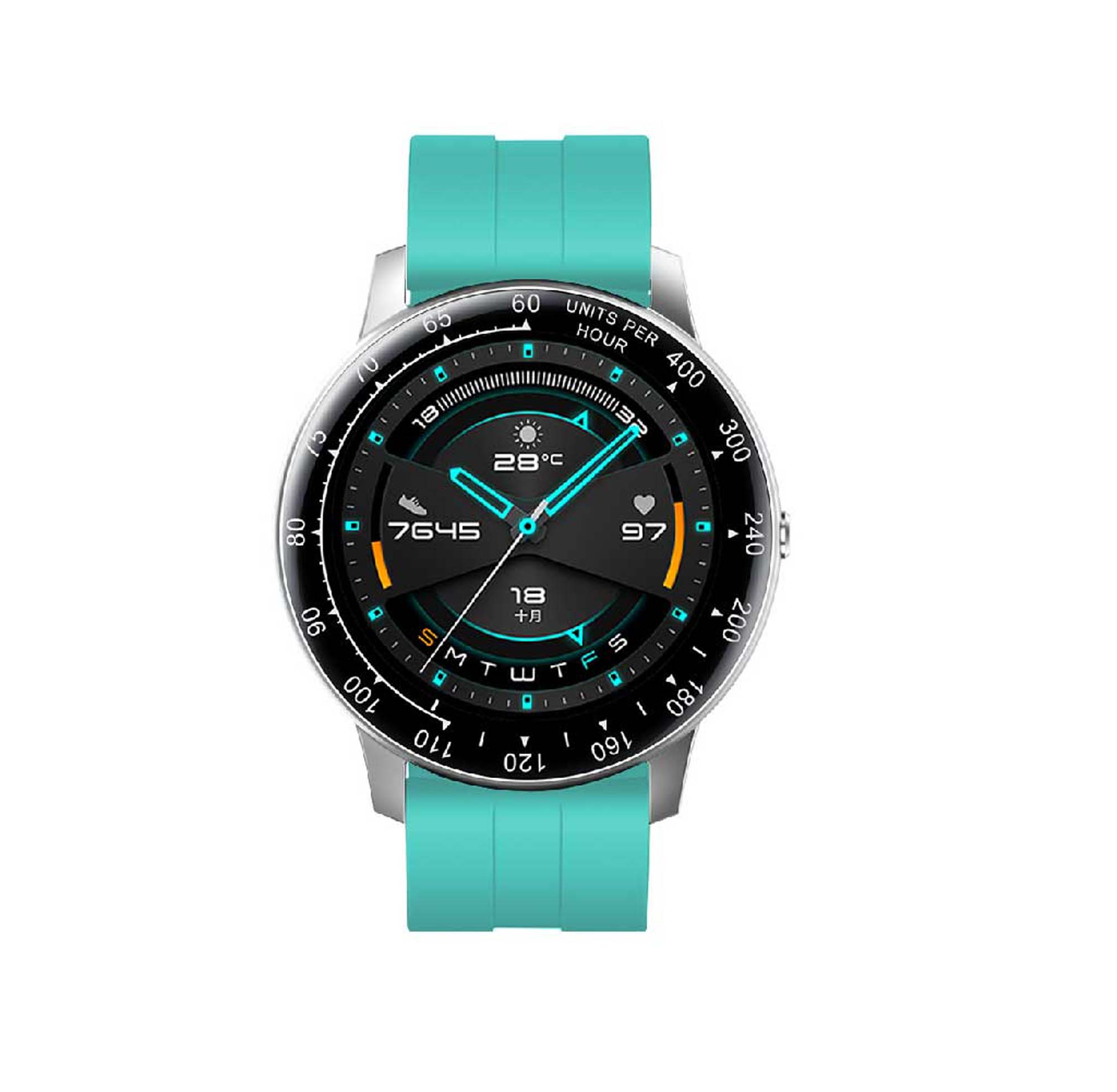 Reloj Inteligente Inspire Plata-Azul - Reloj Inteligente - Smartwatch INNJOO, Azul