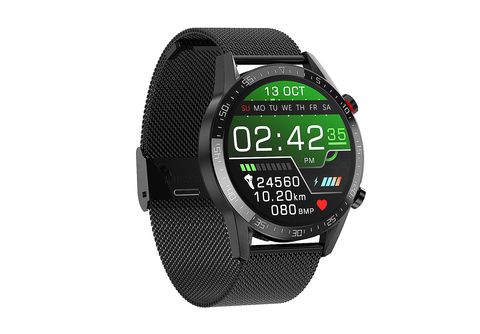 Reloj Inteligente ATOM-Negro (Acero negro) - INNJOO Reloj Inteligente -  Smartwatch, Nebro