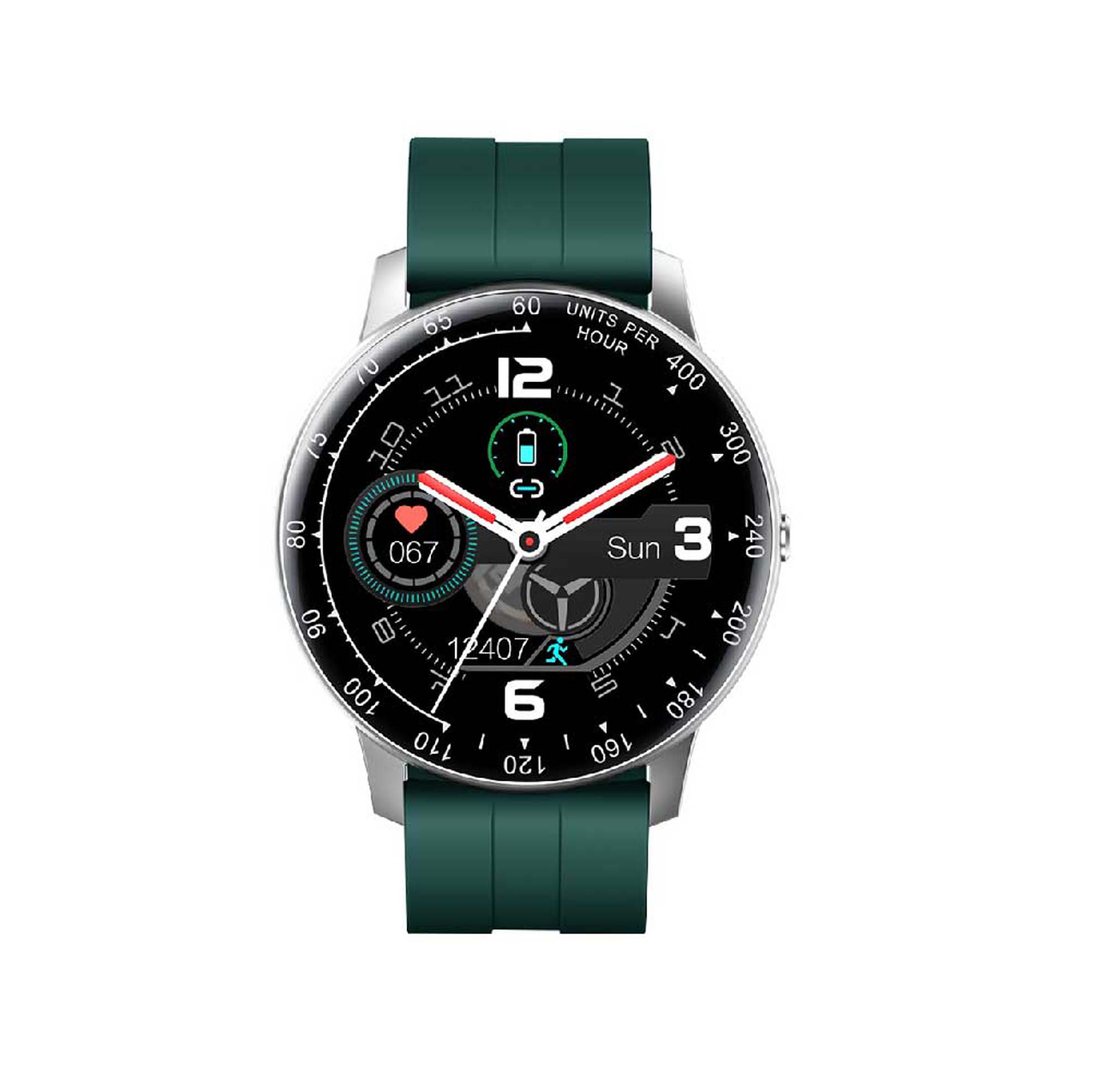 Reloj Inteligente Inspire Plata-Verde - Reloj Inteligente - Smartwatch INNJOO, Verde