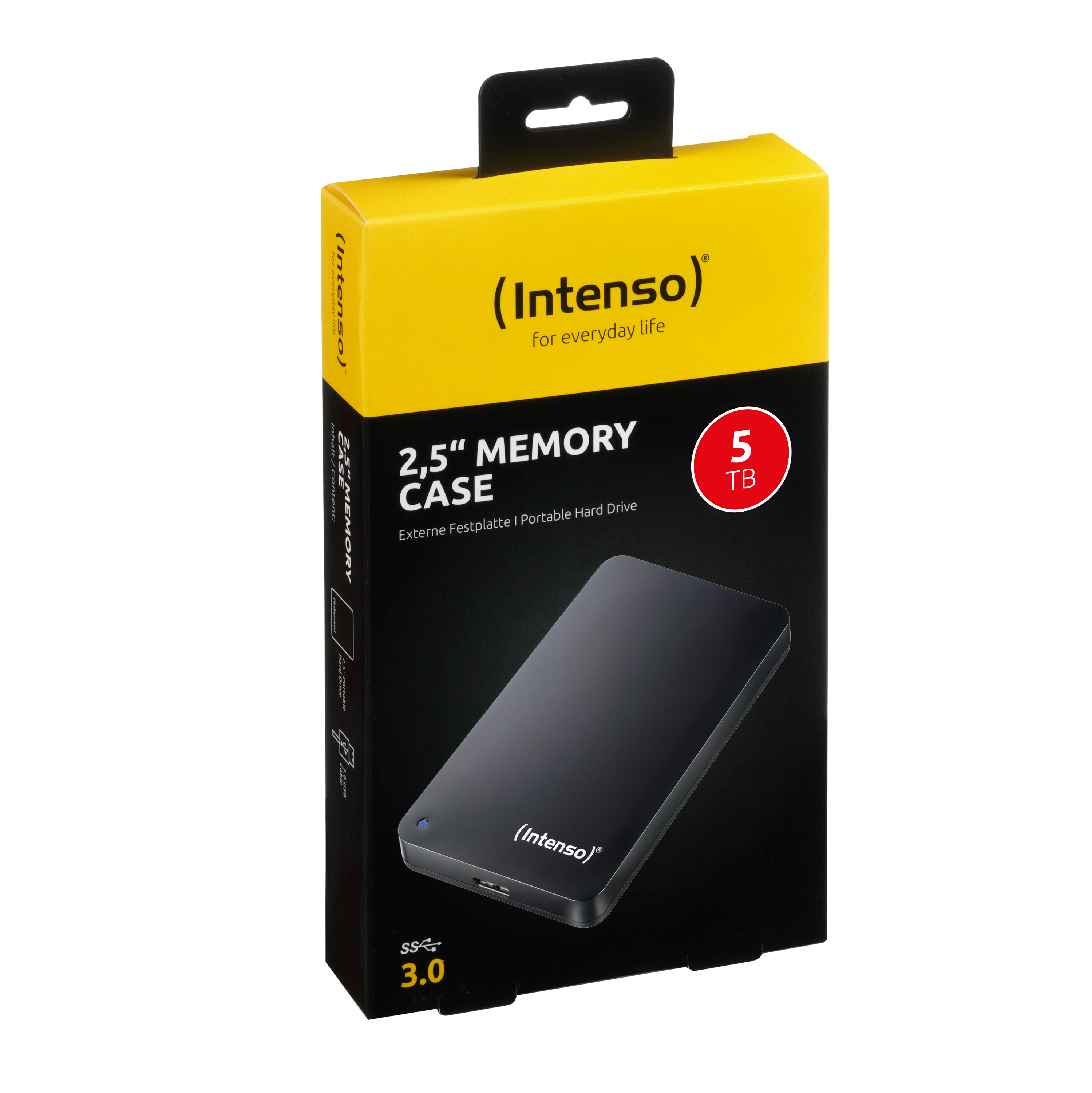 INTENSO Memory Case 5 TB, 2,5 5 Schwarz Zoll, extern, HDD, TB