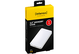 INTENSO Intenso 2,5" Portable HDD 3.0 1TB Memory Case white, 1 TB HDD, 2,5 Zoll, extern, Schwarz