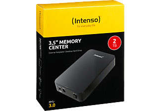 INTENSO Intenso 3,5" Desktop HDD 3.0 2TB Memory Center, 2 TB HDD, 3,5 Zoll, extern, Schwarz