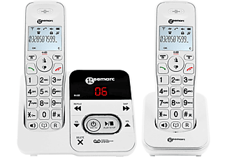 GEEMARC AmpliDECT 295-2 Schwerhörigentelefon mit Anrufbeantworter (2 Mobilteile) Seniorentelefon