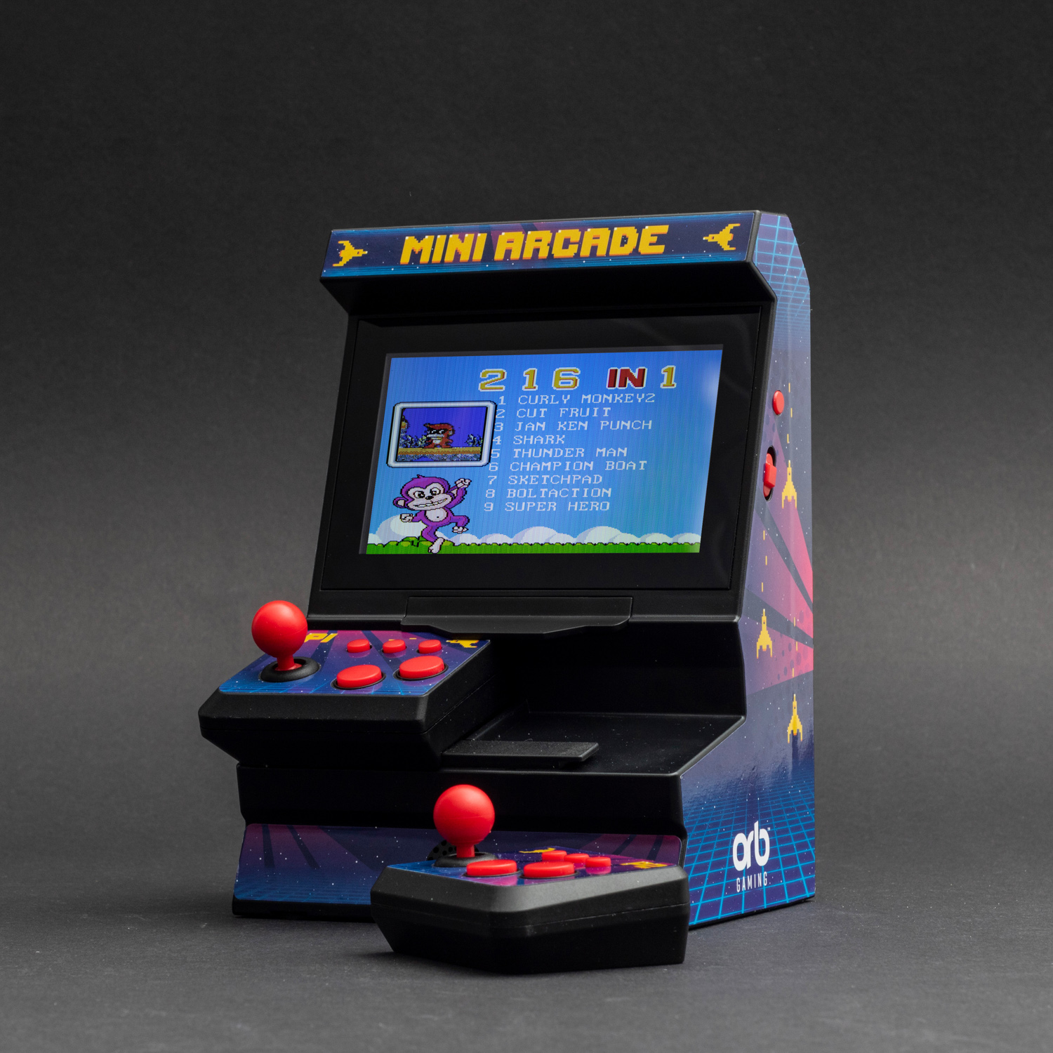 ORB Mini mit Arcade 8-Bit - inkl. Spielen 300x Dual-Controller Machine