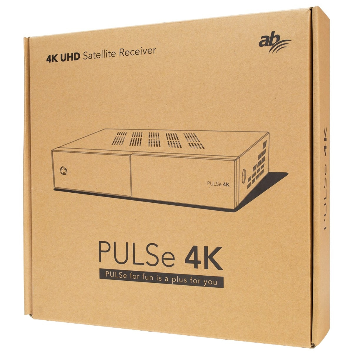 AB-COM AB PULSe Sat-Receiver Schwarz) DVB-S2, 4K DVB-S, (HDTV, UHD 4K PVR-Funktion