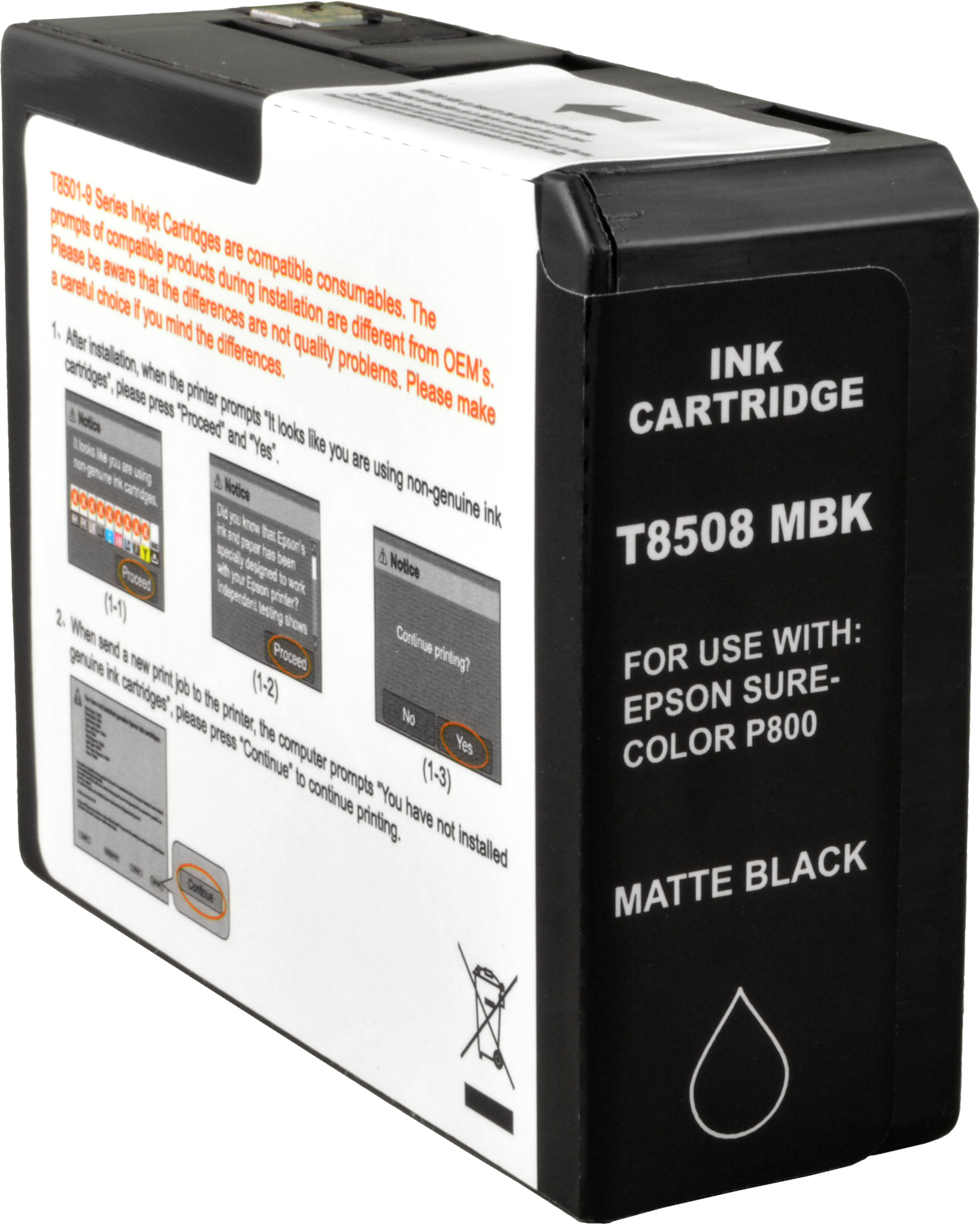 AMPERTEC matt C13T850800 (NE-T8508MBK(PG)) Tinte schwarz