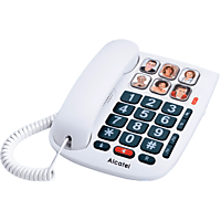 Teléfono fijo  - ALCATEL TMAX10 TELÉFONO FIJO CON CABLE ALCATEL, Blanco