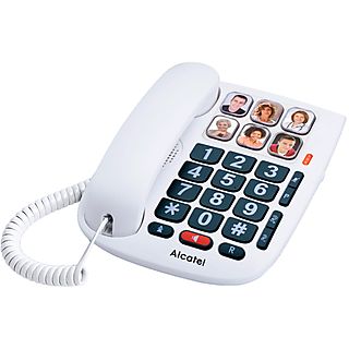 Teléfono fijo - ALCATEL ALCATEL TMAX10 TELÉFONO FIJO CON CABLE, Análogo, Blanco