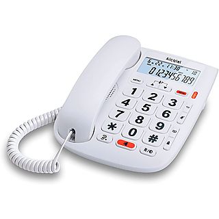 Teléfono fijo - ALCATEL ALCATEL TMAX20 TELÉFONO FIJO CON CABLE, Análogo, Blanco