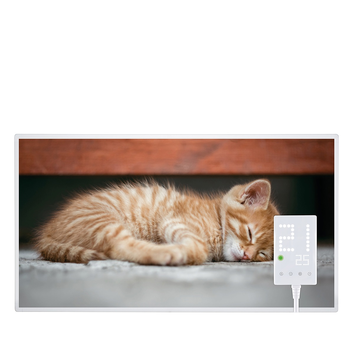 Raumgröße: HF-HP105 Watt, HEIDENFELD Katze m²) (600 16 Infrarotheizung