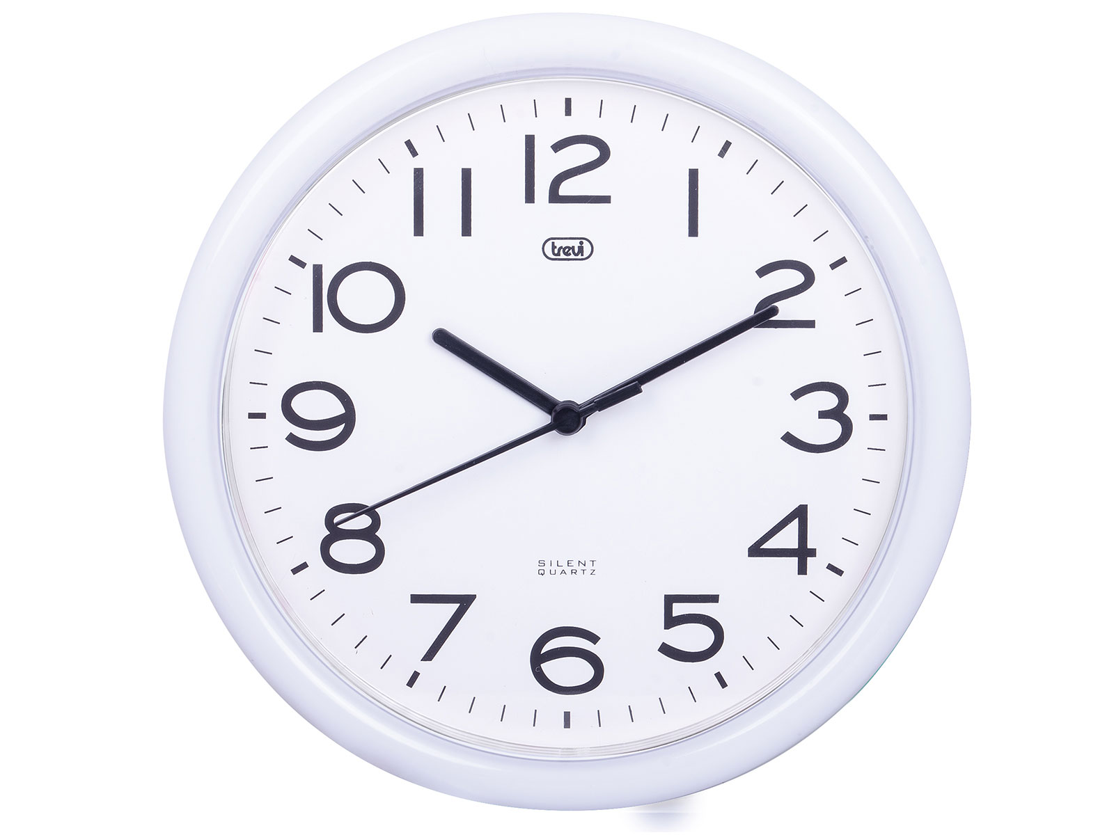 Reloj De Pared trevi om 3301 silencioso 255 cm con maquinaria cuarzo blanco movimiento barrido 24