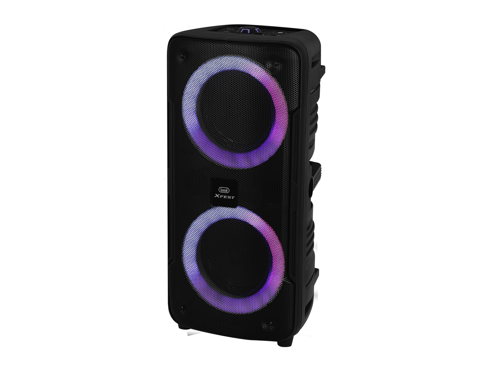 Altavoz portátil - Trevi XFEST XF 440 KB Moving Discolight, MP3, USB, SD, BT, Negro