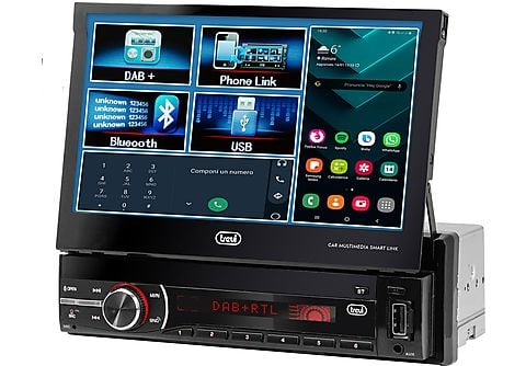 Autoradio - Autoradio Trevi MDV 6380 Dab Sistema de Video para Coche con  Pantalla Táctil de 7 Bluetooth, Negro TREVI, AUX-IN, BT, USB, Negro