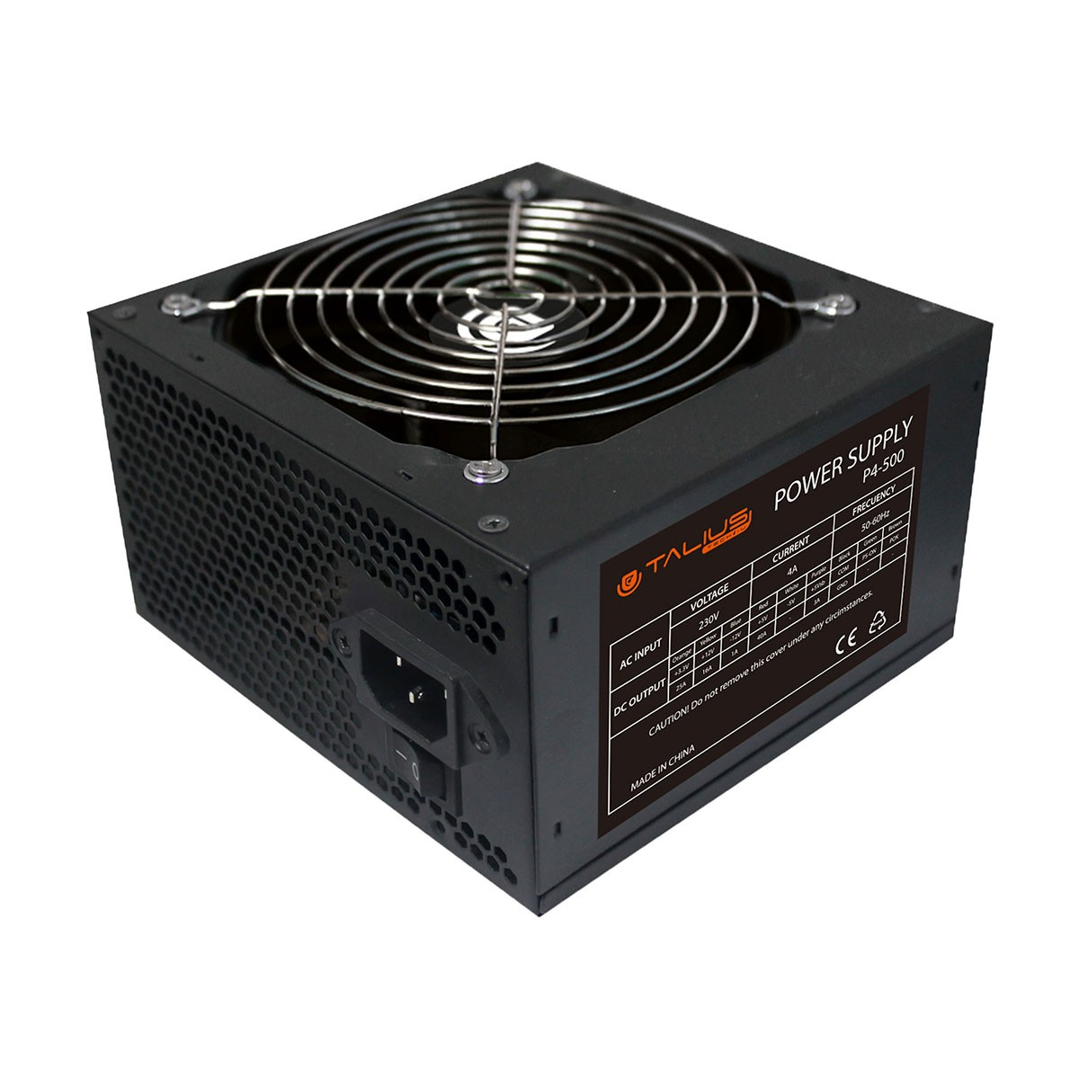 Talius 500w Unidad de fuente atx basic negra alimentacion talpsu500wblk para pc