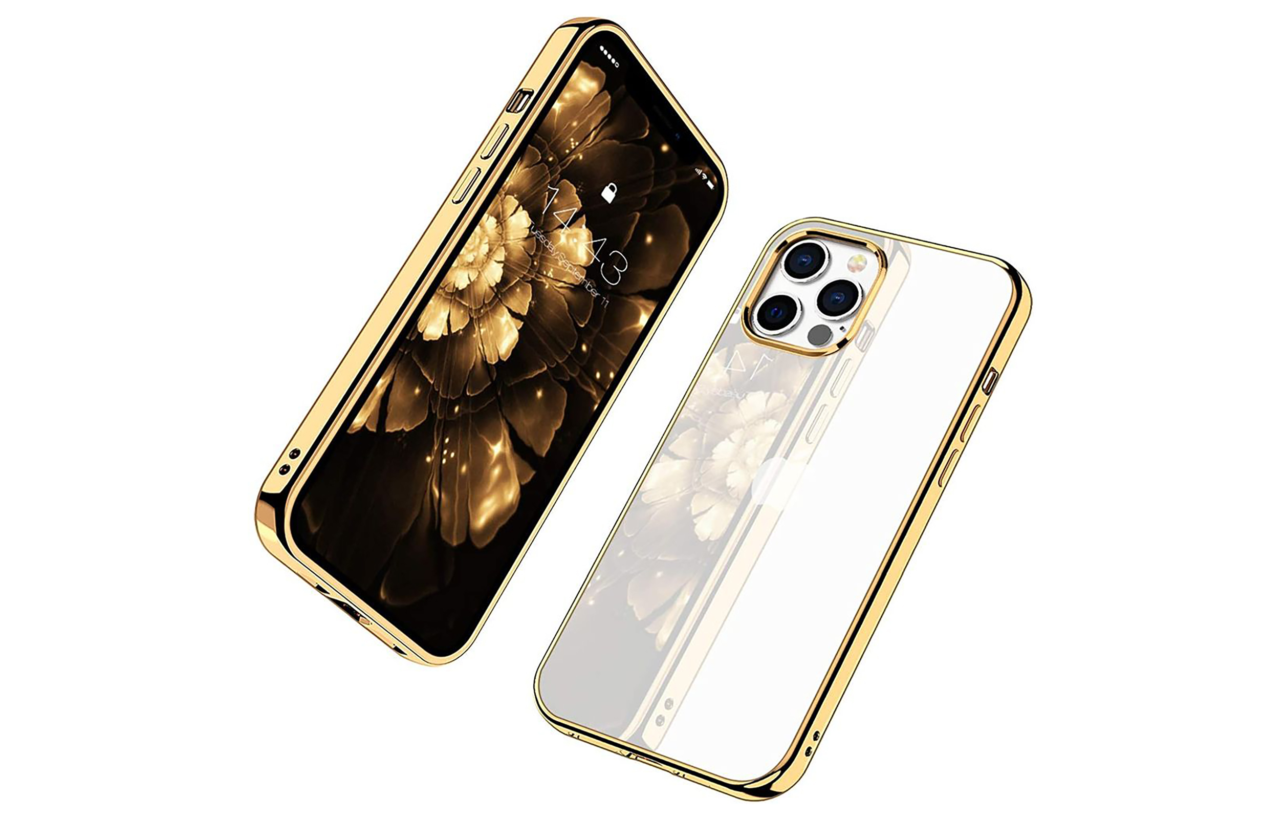 ARRIVLY Silikon Hülle, Max, Pro Gold Apple, Backcover, 13 iPhone