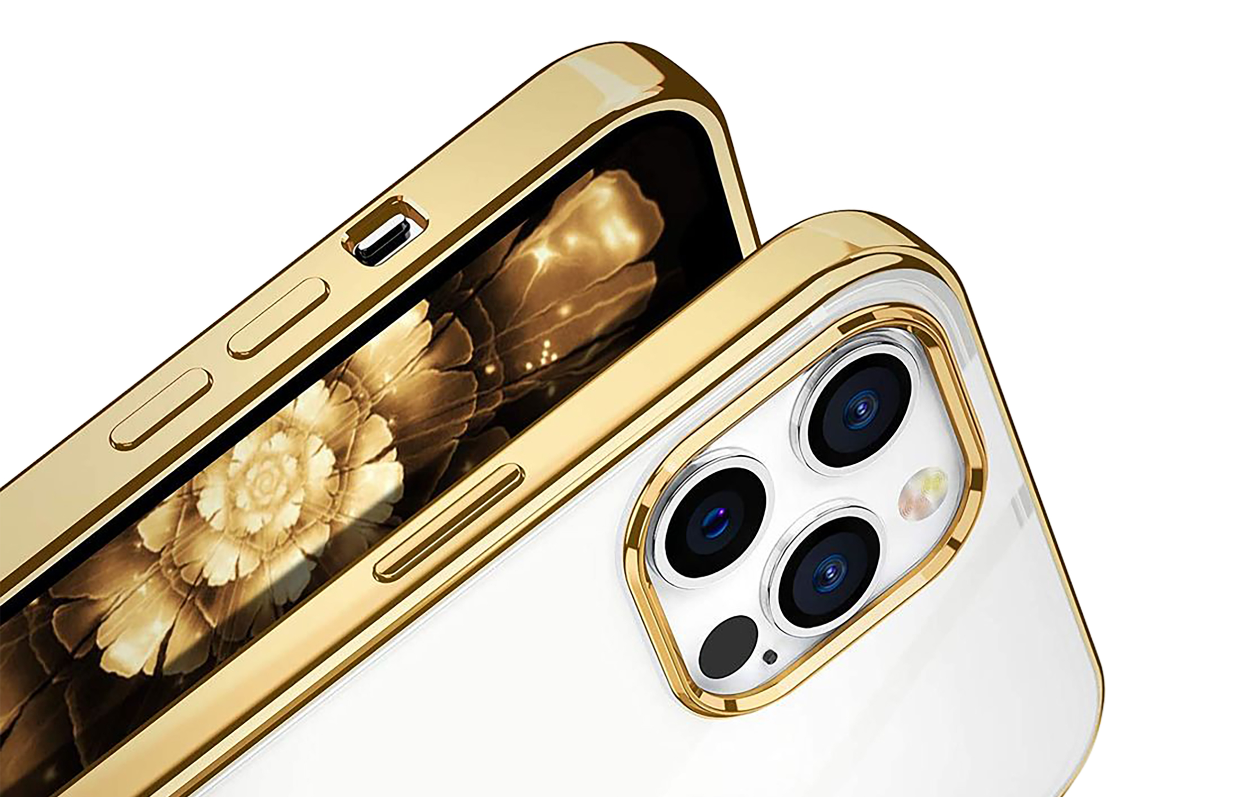 Gold Silikon Hülle, ARRIVLY iPhone 13, Apple, Backcover,