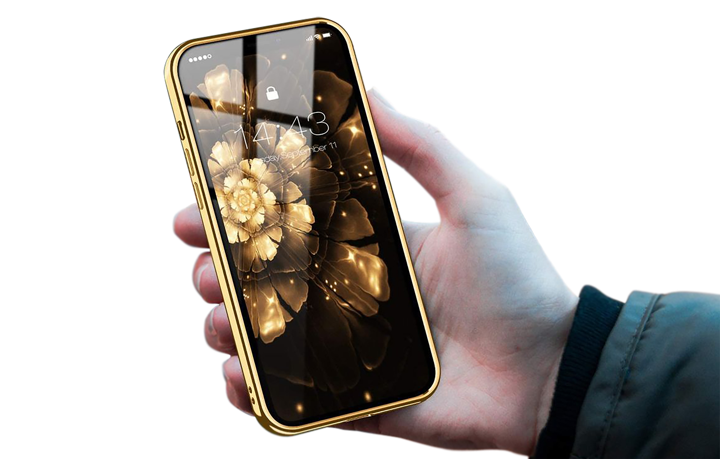 Gold Silikon Hülle, ARRIVLY iPhone 13, Apple, Backcover,