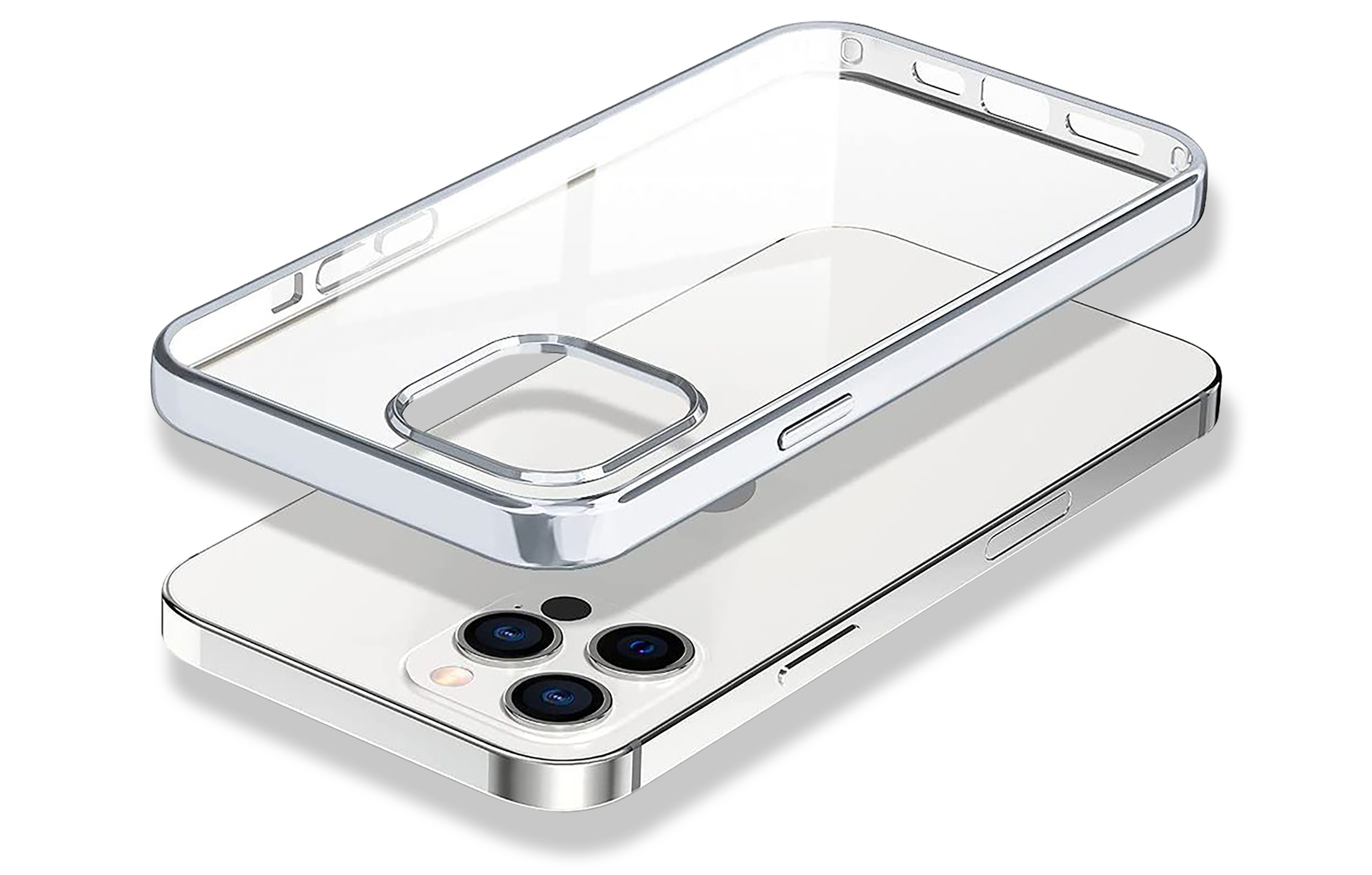 ARRIVLY Apple, Hülle, Silikon 14 Silber iPhone Pro, Backcover,