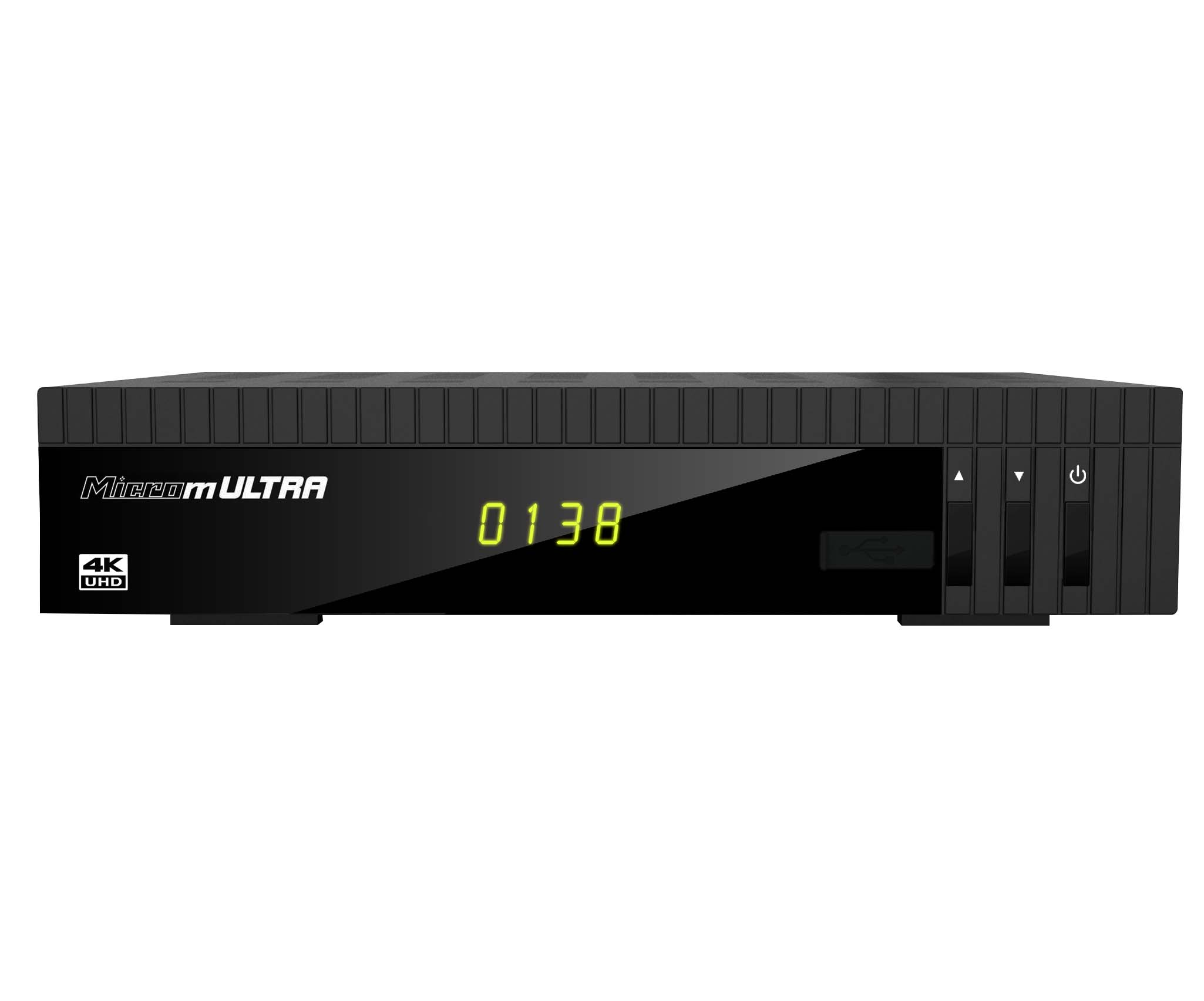 DVB-C2, (H.265), (HDTV, DVB-T2 DVB-S, PVR-Funktion, schwarz) Receiver UHD Sat mUltra NH MICROELECTRONIC DVB-S2,