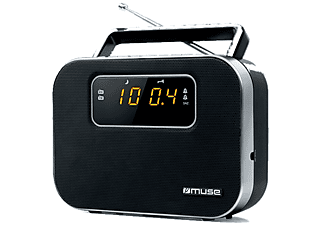 Muse M-025 R Negro Radio ANALÓGICA Am/FM PORTÁTIL con Altavoz Integrado