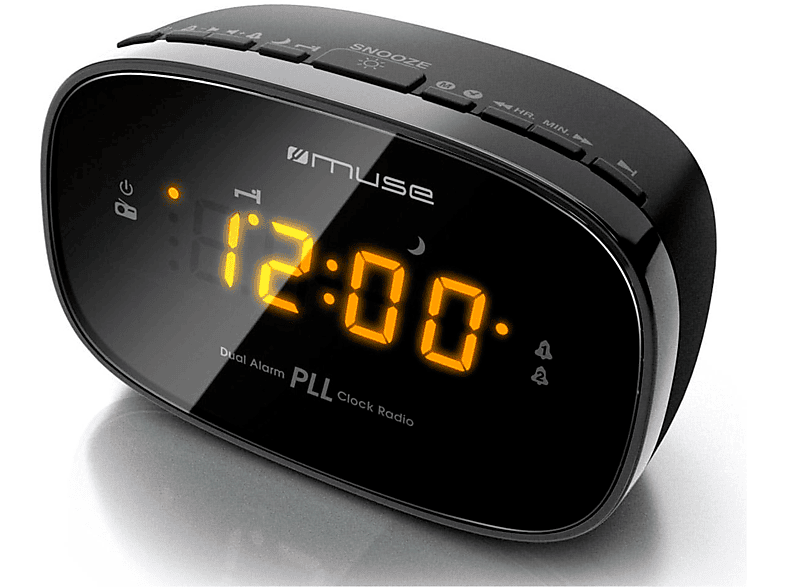 PLL MUSE Tuner, -, schwarz Uhrenradio, M-150 FM CR