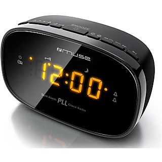 Radio Despertador  - Muse M-150 Cr Negro Radio Despertador Analógico Sobremesa Fm Snooze Autosearch MUSE, Negro