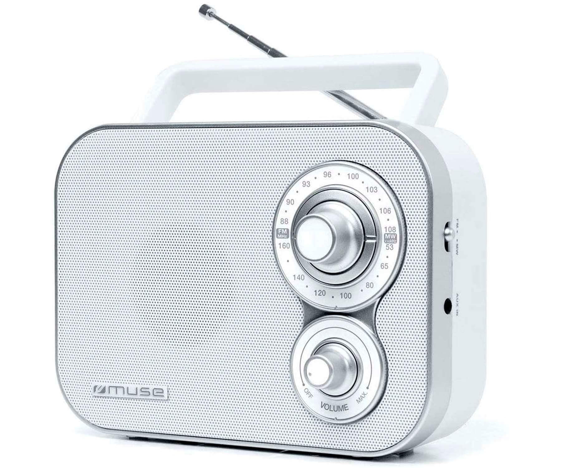 MUSE M-051 RW Radio, FM/MW, weiß 