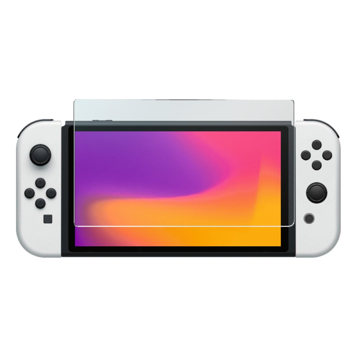 DELTACO GAMING Displayschutzfolie für Switch transparent Konsolen-Zubehör, OLED, Nintendo