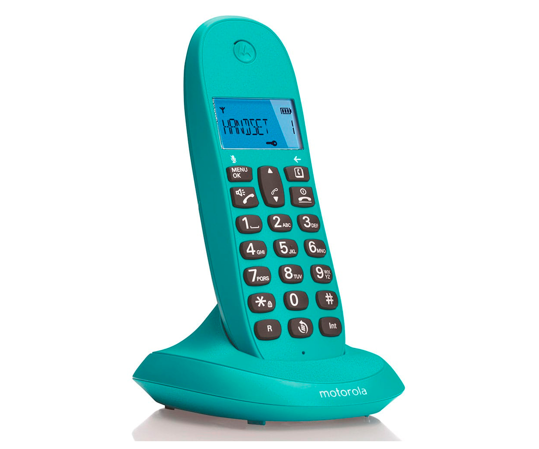 teléfono fijo inalámbrico - MOTOROLA C1001LB+ TELÉFONO INALÁMBRICO MOTOROLA, Turquesa