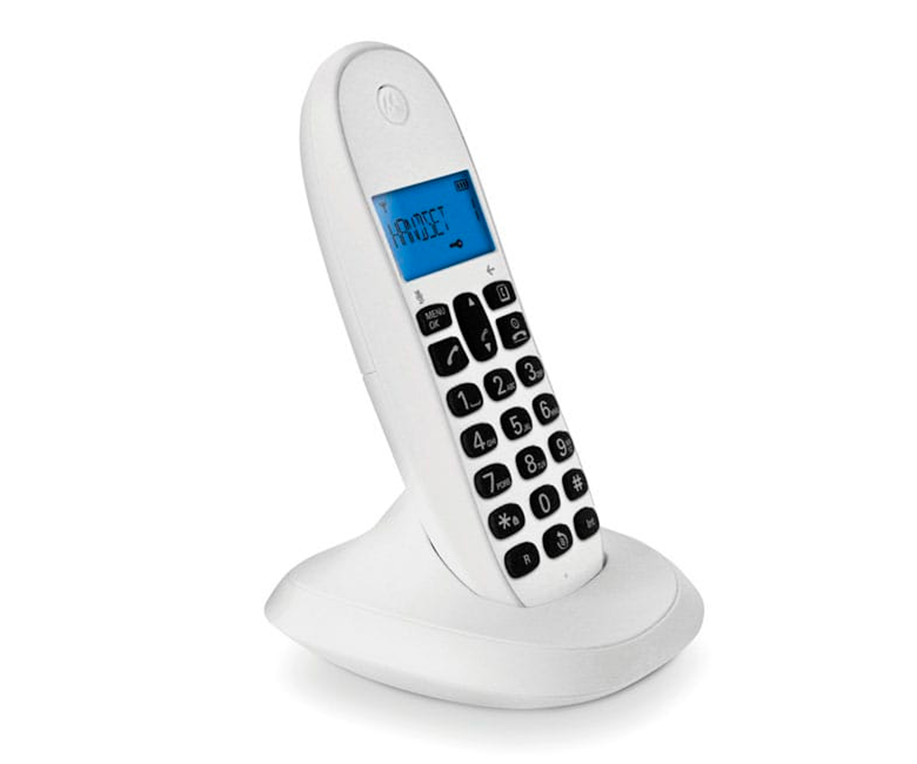 teléfono fijo inalámbrico - MOTOROLA C1001LB+ TELÉFONO INALÁMBRICO MOTOROLA, Blanco