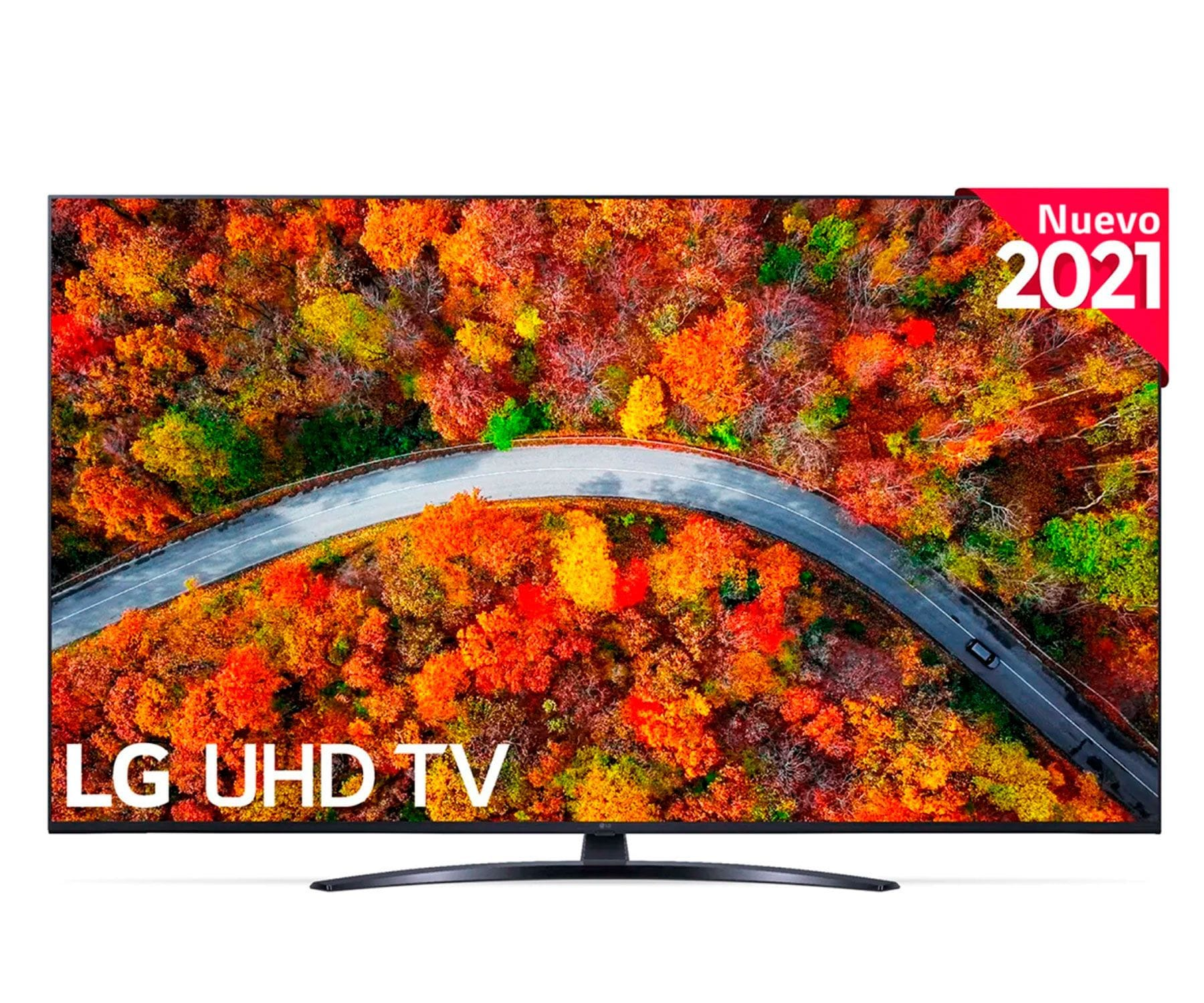 Televisor - LG 43UP81006LA Televisor Smart TV 43'' UHD 4K HDR LG, UHD 4K, Procesador de imagen 4K Quad Core, DVB-T2 (H.265)Sí, Negro