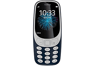 Mòvil Senior Nokia 3310 Azul Oscuro Móvil Senior Dual Sim 2.4'' Cámara 2mp Bluetooth Radio Fm Microsd-NOKIA, Azul Oscuro, 16 MB, 2,4 "", - 1200 mAhmAh