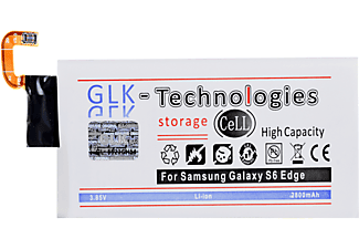 GLK-TECHNOLOGIES Ersatz Akku für Samsung Galaxy S6 Edge SM-G925F 2800 mAh EB-BG925ABE Smartphone Ersatz Akku, Li-Ion, 3.85 Volt, 2800mAh