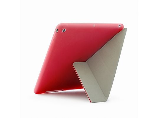 Funda para iPad - UNOTEC Origami2 Compatible con iPad 2/3 Gen, iPad 4 Gen, 9,7 ", Plástico EVA, Rojo