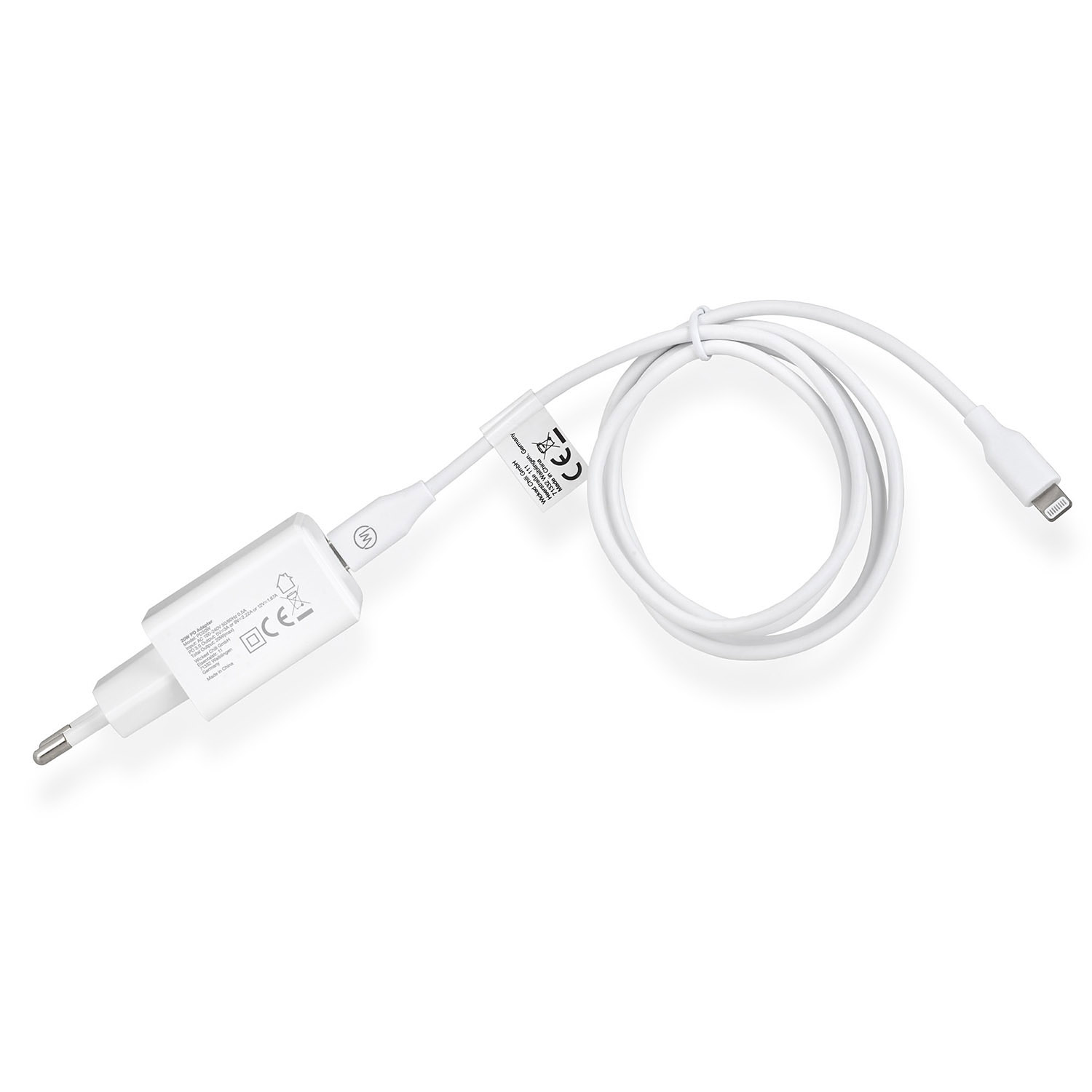 Fast Lade-Set C 11 CHILI / für 12 Netzteil / Ladekabel Lightning 20W mit 1m 14 WICKED USB iPhone 13 USB-C / Netzteil Charge auf