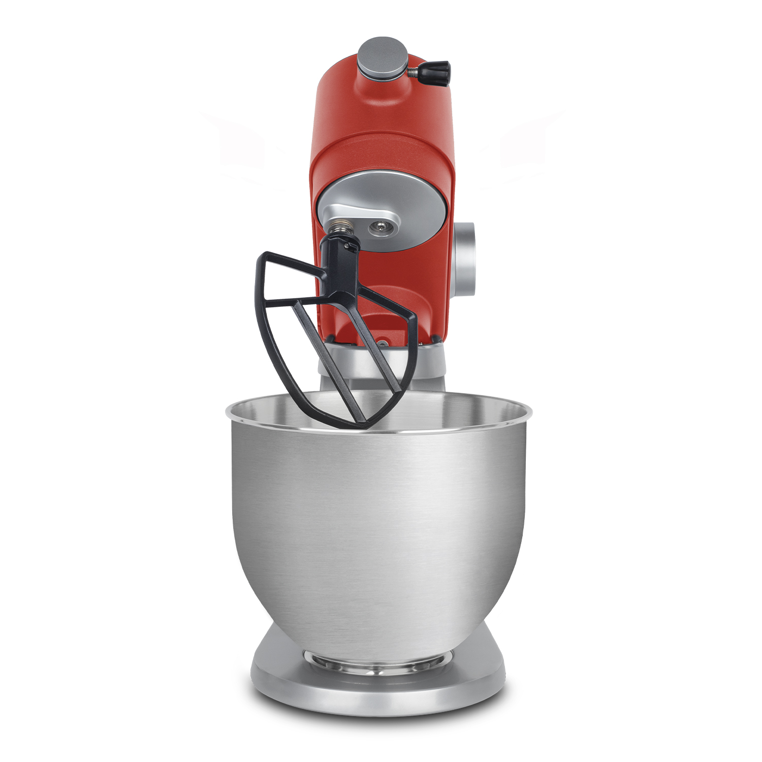H.KOENIG H.Koenig Küchenmaschine KM124 Rot Gebäck-Roboter 5 Watt) / 8 Geschwindigkeiten 800 l, - (Rührschüsselkapazität: Silber
