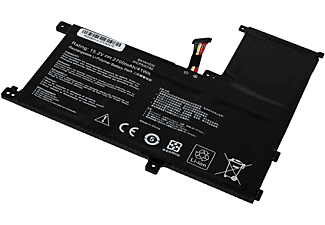 POWERY Akku für Laptop Asus Q504UA-BHI7T21 Li-Polymer Akku, 15.2 Volt, 2700mAh