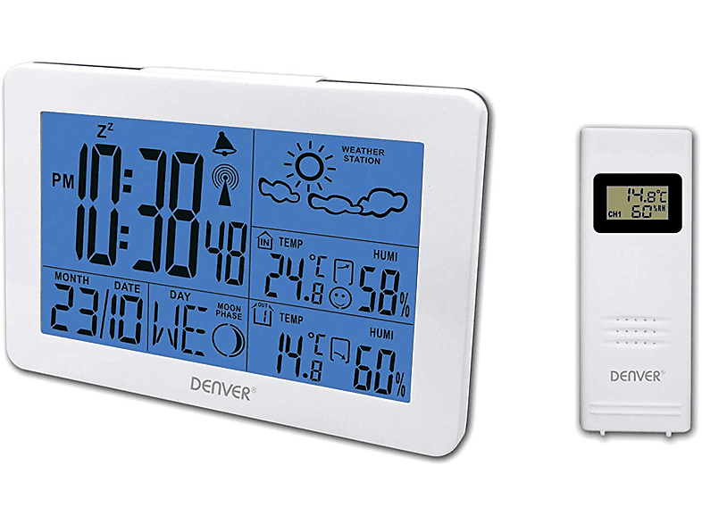 Estacion Meteorologica Exterior Estación Meteorológica Denver WS-520 - Termómetro/higrómetro Interior/exterior Estacion Metereologica